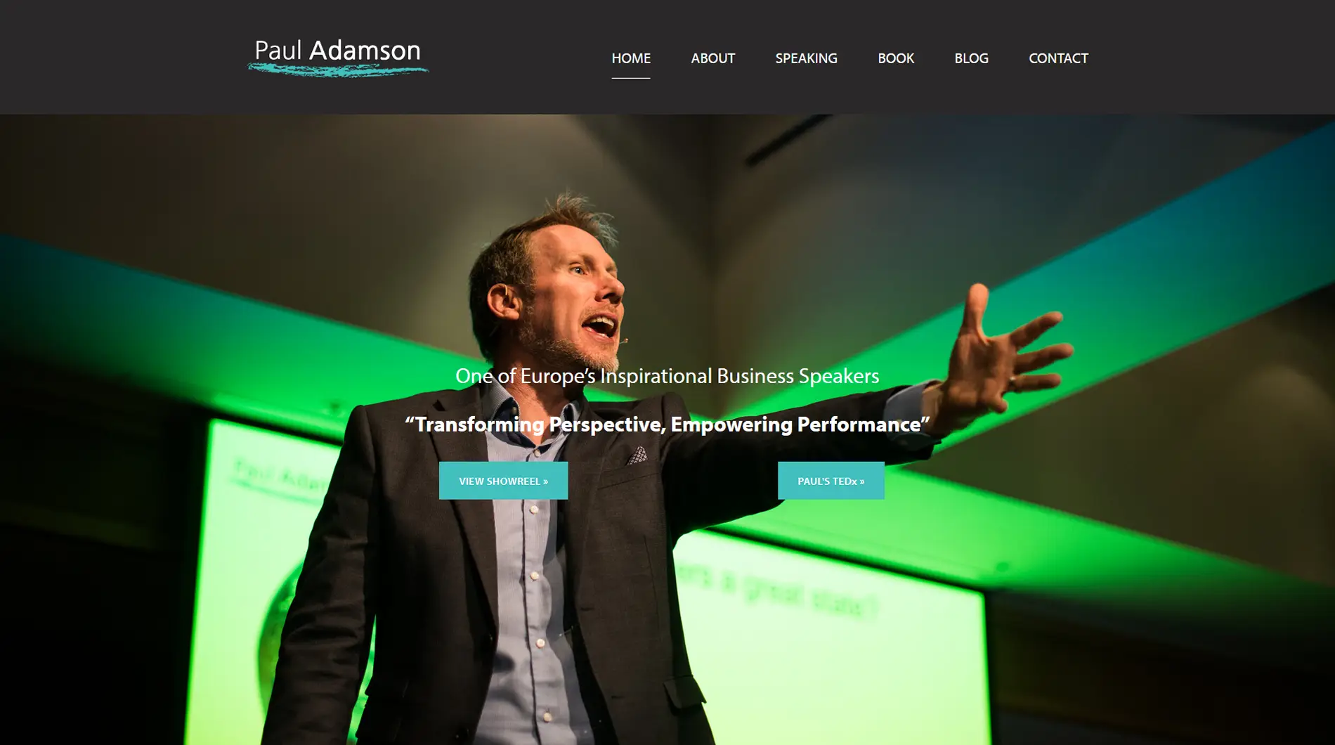 preWeb Design - Paul Adamson website